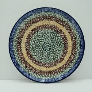 Polish Pottery Ceramika Artystyczna Autumn Dinner Plate